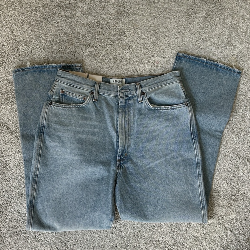 Agolde Pinch Waist High Rise Kick In Riptide - Picture 7 of 10